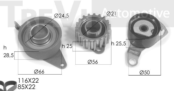 TREVI AUTOMOTIVE Hammashihnasarja KD1157